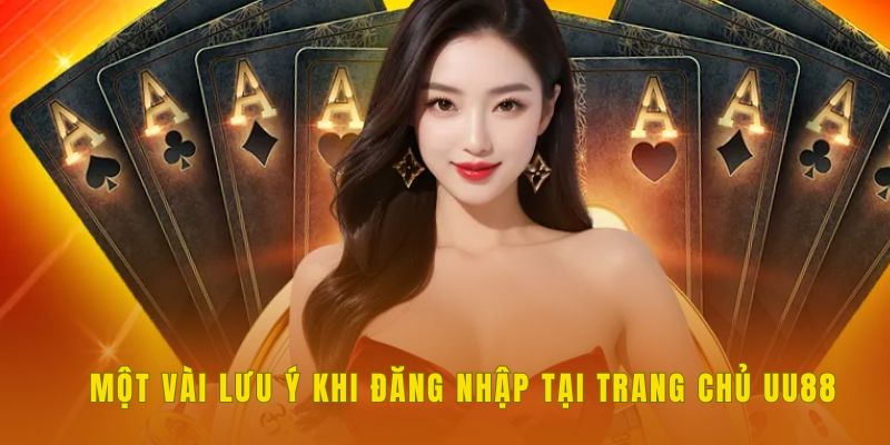 Một vài lưu ý khi đăng nhập tại trang chủ UU88